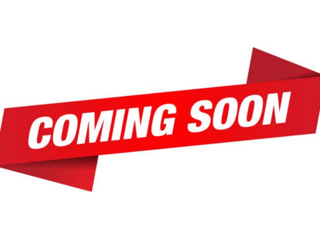 Coming soon label isolated on white background. Vector file.