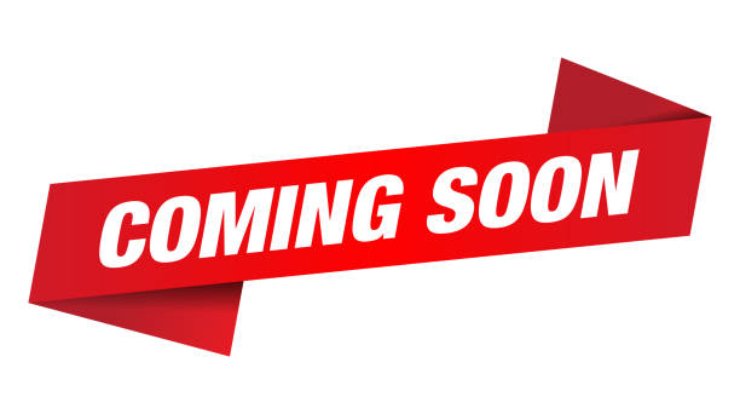 Coming soon label isolated on white background. Vector file.